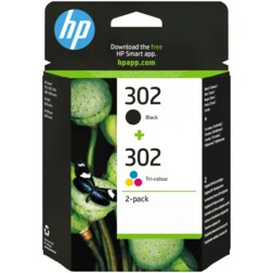 HP Paquete de ahorro de 2 cartuchos de tinta original 302 negro/tricolor