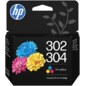 HP Cartucho de Tinta Original 302/304 tricolor