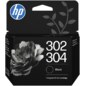 HP Paquete combinado de 2 cartuchos de tinta negra/tricolor 302/304