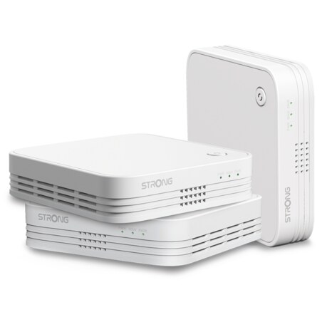 Strong WI-FI MESH HOME TRIO PACK 1200 Doble banda (2,4 GHz / 5 GHz) Wi-Fi 5 (802.11ac) Blanco 3 Interno