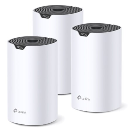 TP-Link Deco S7 (3-pack) Doble banda (2,4 GHz / 5 GHz) Wi-Fi 5 (802.11ac) Blanco, Negro Interno