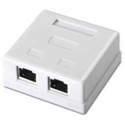 AISENS A139-0304 caja de conexiones de red Cat6 Blanco