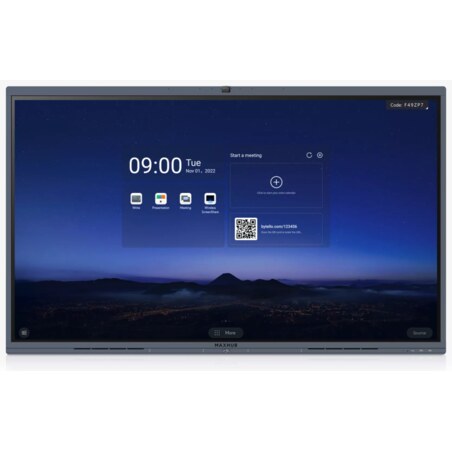 MAXHUB C7530 pantalla de señalización Panel plano interactivo 190,5 cm (75") LED 350 cd / m² 4K Ultra HD Negro Pantalla táctil P