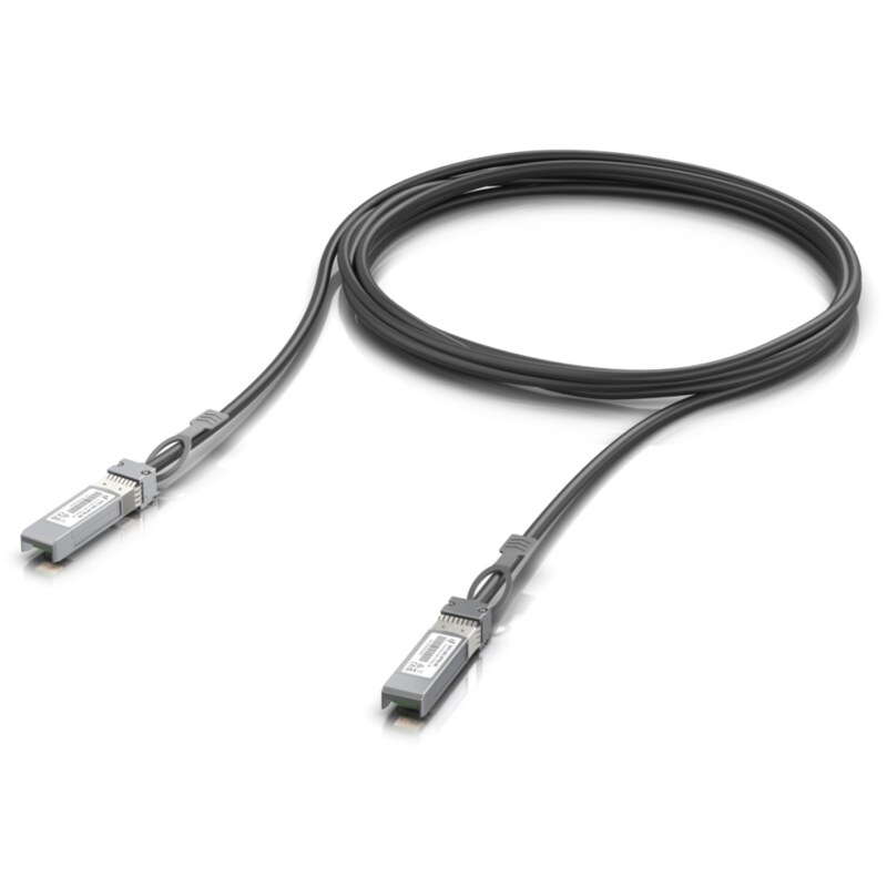 Ubiquiti UACC-DAC-SFP28-3M Cable de fibra óptica e InfiniBand Negro