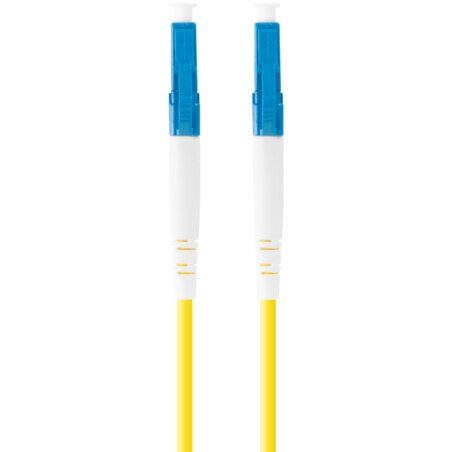 Lanberg FO-LULU-SS11-0010-YE Cable de fibra óptica e InfiniBand 1 m LC Amarillo