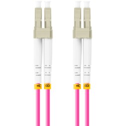 Lanberg FO-LULU-MD41-0010-VT Cable de fibra óptica e InfiniBand 1 m LC Violeta