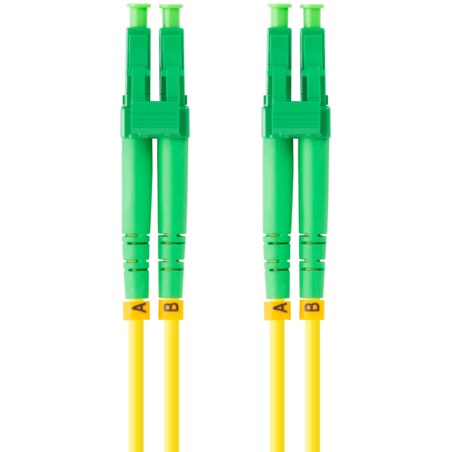 Lanberg FO-LALA-SD11-0010-YE Cable de fibra óptica e InfiniBand 1 m LC Amarillo