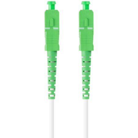 Lanberg FO-SASA-SS21-0100-WH Cable de fibra óptica e InfiniBand 10 m SC Verde, Blanco