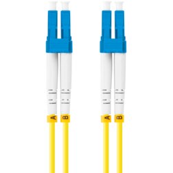 Lanberg FO-LULU-SD11-0020-YE Cable de fibra óptica e InfiniBand 2 m LC Amarillo