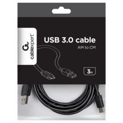 Gembird CCP-USB2-AMCM-10 cable USB USB 2.0 3 m USB A USB C 0,48 Gbit/s Negro
