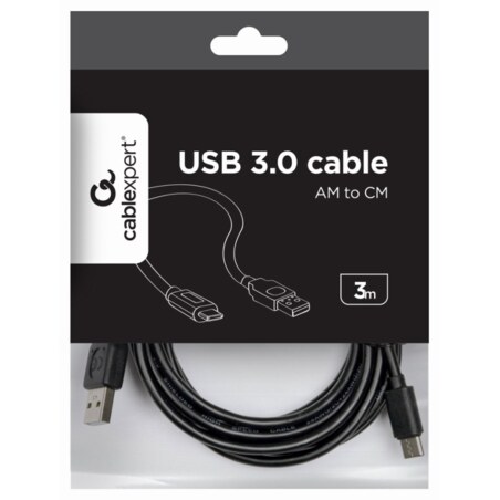 Gembird CCP-USB2-AMCM-10 cable USB USB 2.0 3 m USB A USB C 0,48 Gbit/s Negro