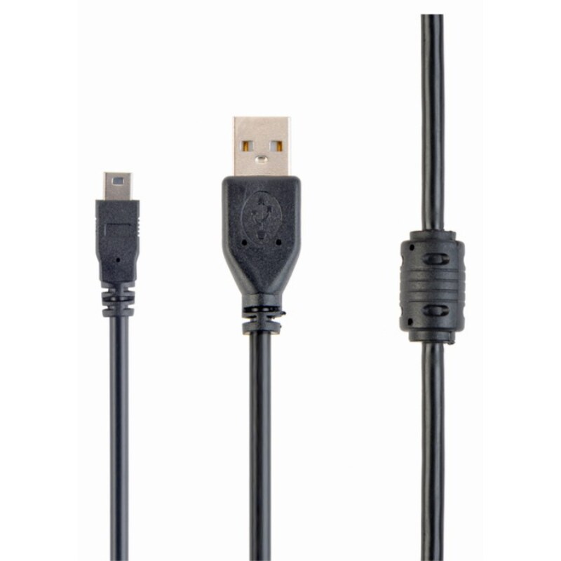 Gembird 1.8m USB 2.0 A/mini-USB cable USB 1,8 m USB A Mini-USB B Negro
