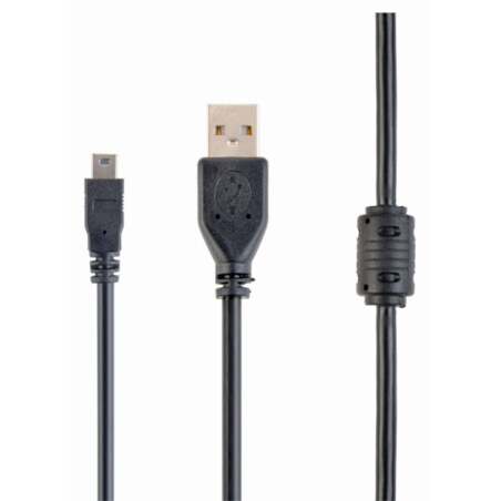 Gembird 1.8m USB 2.0 A/mini-USB cable USB 1,8 m USB A Mini-USB B Negro