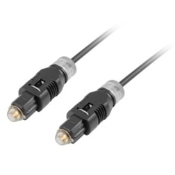 Lanberg CA-TOSL-10CC-0030-BK Cable de fibra óptica e InfiniBand 3 m Toslink Negro