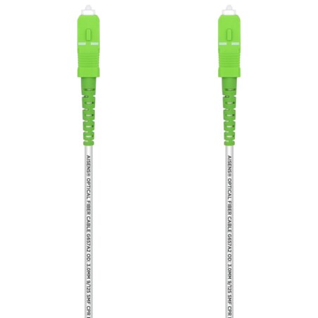 AISENS A152-0497 Cable de fibra óptica e InfiniBand 7 m SC Blanco