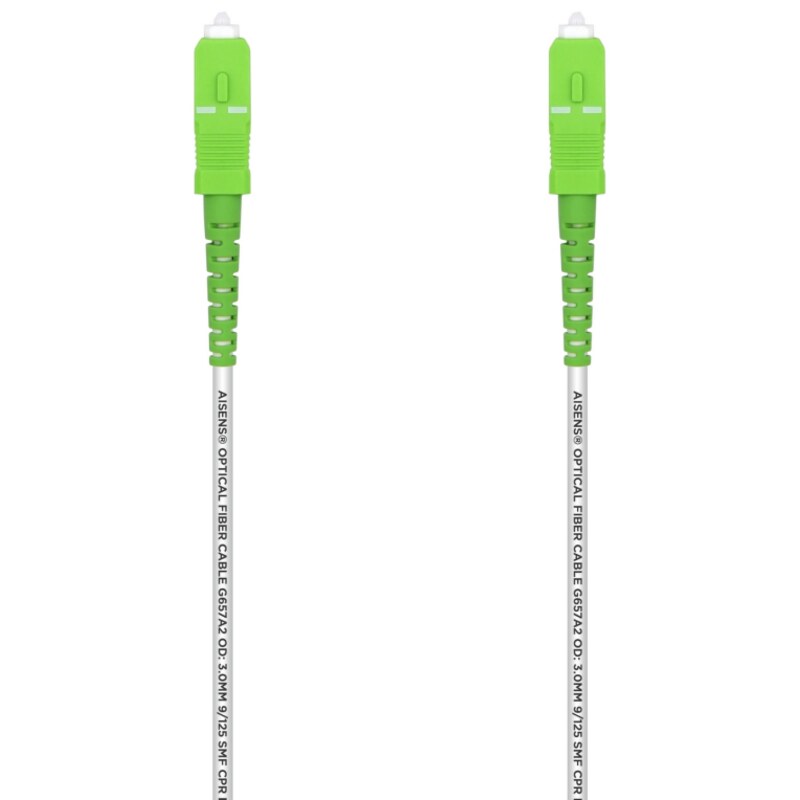 AISENS A152-0499 Cable de fibra óptica e InfiniBand 15 m SC Blanco