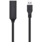 AISENS Cable USB 3.0 Prolongador Con Amplificador, Tipo A/M-A/H, Negro, 5.0m