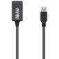 AISENS Cable USB 3.0 Prolongador Con Amplificador, Tipo A/M-A/H, Negro, 5.0m
