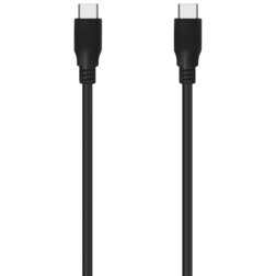 AISENS Cable USB 3.2 Gen2x2 20Gbps 8k@30Hz 5A 100w E-Marker, Tipo USB-C/M-USB-C/M, Negro, 0.6m