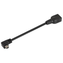AISENS A101-0034 cable USB USB 2.0 0,15 m Mini-USB B USB A Negro