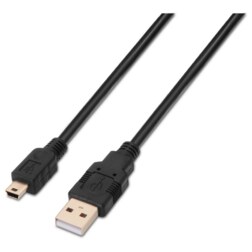 AISENS A101-0025 cable USB USB 2.0 1,8 m USB A Mini-USB B Negro