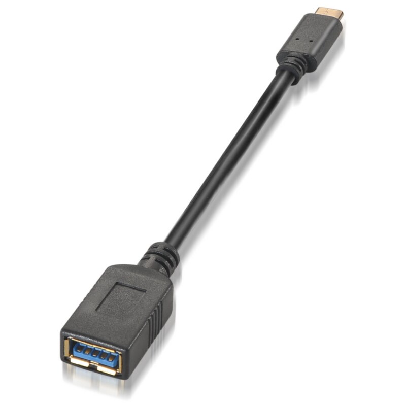 AISENS A107-0062 cable USB USB 3.2 Gen 1 (3.1 Gen 1) 0,15 m USB C USB A Negro