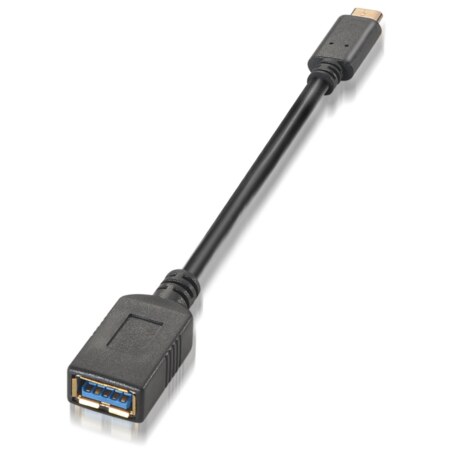 AISENS A107-0062 cable USB USB 3.2 Gen 1 (3.1 Gen 1) 0,15 m USB C USB A Negro