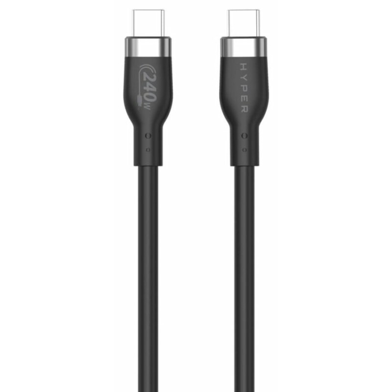 HYPER HJ4002BKGL cable USB USB 2.0 2 m USB C Negro