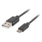 Lanberg CA-USBM-20CU-0010-BK cable USB USB 2.0 1 m USB A Micro-USB B Negro