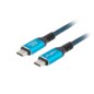 Lanberg CA-CMCM-45CU-0015-BK cable USB USB 3.2 Gen 2 (3.1 Gen 2) 1,5 m USB C Negro, Azul