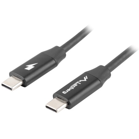 Lanberg CA-CMCM-40CU-0018-BK cable USB USB 2.0 1,8 m USB C Negro