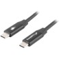 Lanberg CA-CMCM-40CU-0018-BK cable USB USB 2.0 1,8 m USB C Negro