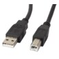 Lanberg CA-USBA-11CC-0010-BK cable USB USB 2.0 1 m USB B Negro