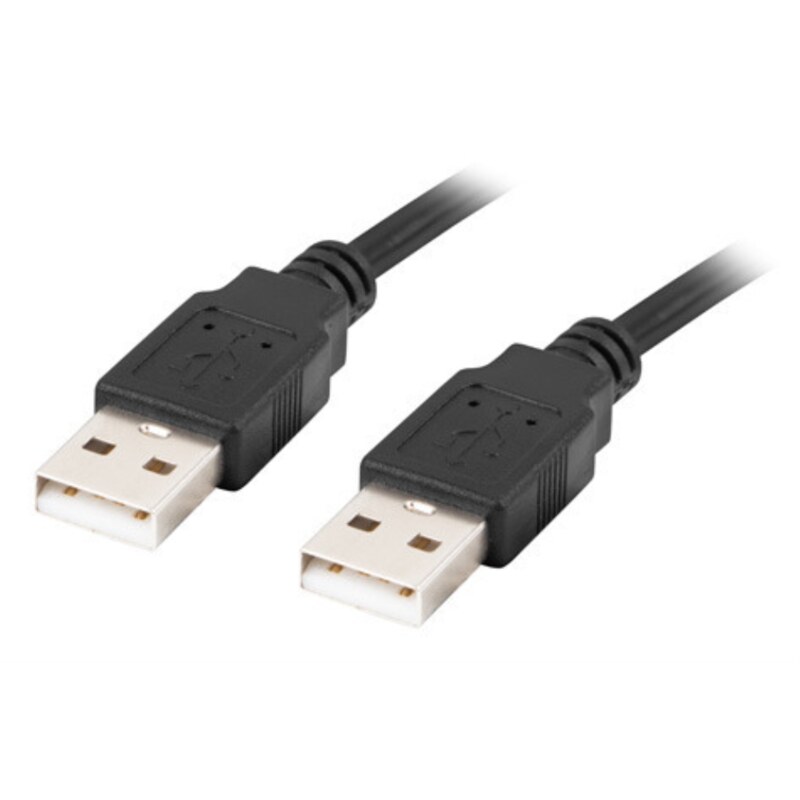 Lanberg CA-USBA-20CU-0018-BK cable USB USB 2.0 1,8 m Negro