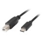 Lanberg CA-USBA-13CC-0018-BK cable USB USB 2.0 1,8 m USB B USB C Negro