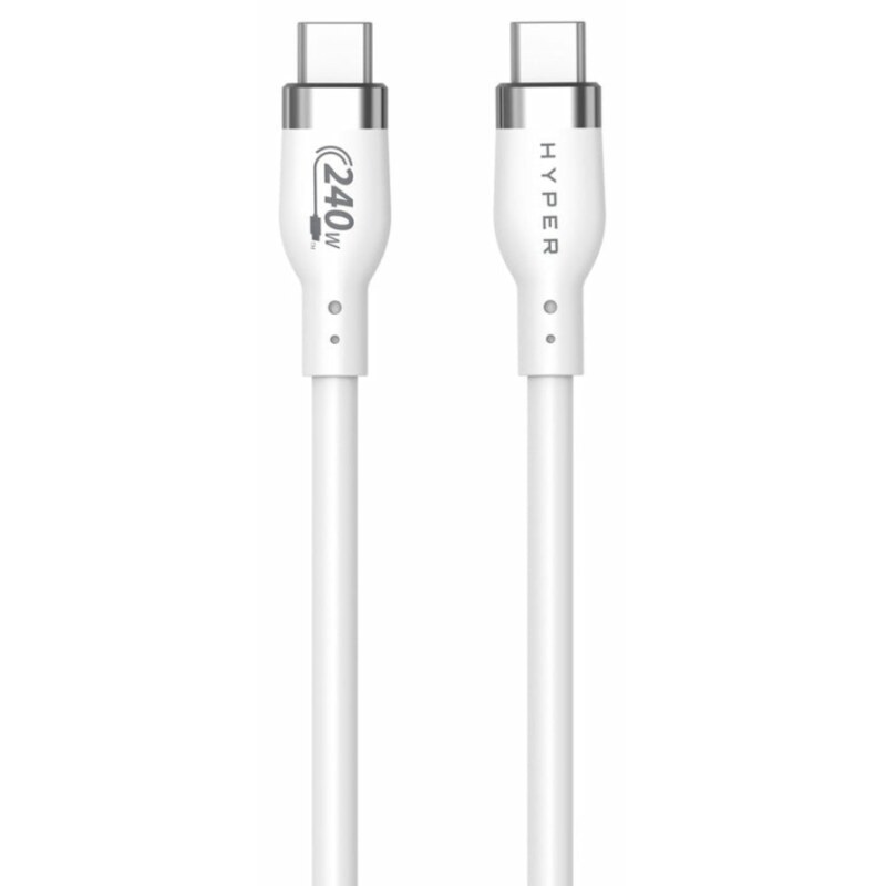 HYPER HJ4002WHGL cable USB USB 2.0 2 m USB C Blanco