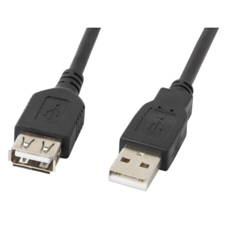 Lanberg CA-USBE-10CC-0050-BK cable USB USB 2.0 5 m USB A 0,48 Gbit/s Negro