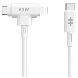 HYPER HyperJuice cable USB USB 2.0 1,5 m USB C USB C/Lightning Blanco