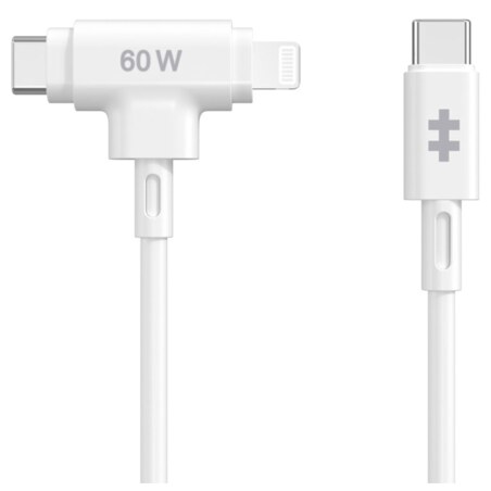 HYPER HyperJuice cable USB USB 2.0 1,5 m USB C USB C/Lightning Blanco