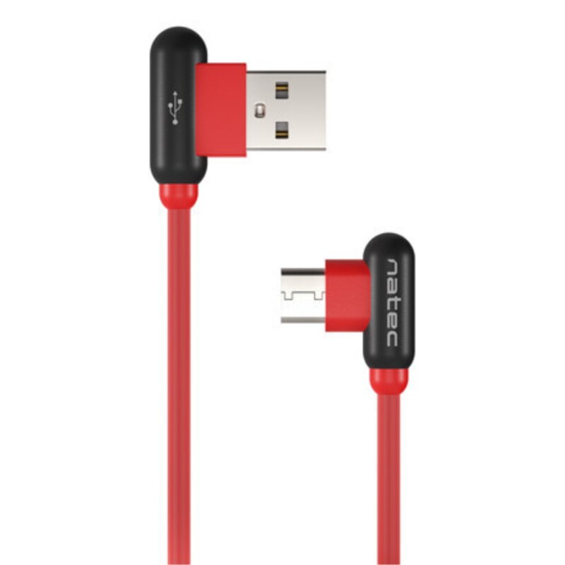 NATEC NKA-1201 cable USB USB 2.0 1 m USB A USB C Negro, Rojo