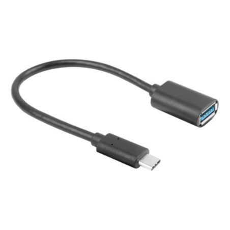 Lanberg AD-UC-UA-04 cable USB USB 3.2 Gen 1 (3.1 Gen 1) 0,15 m USB A USB C Negro