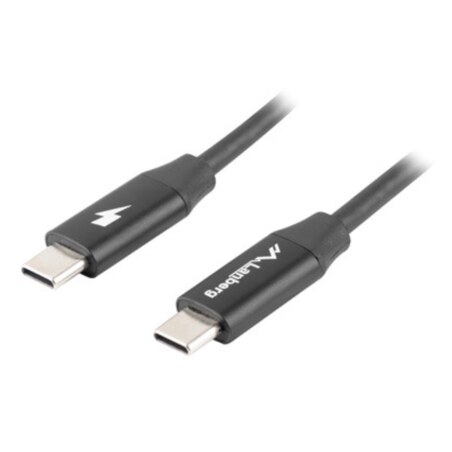 Lanberg CA-CMCM-40CU-0005-BK cable USB USB 2.0 0,5 m USB C Negro