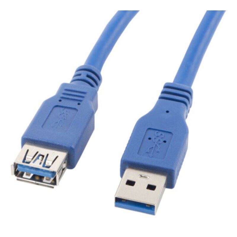 Lanberg CA-US3E-10CC-0018-B cable USB 1,8 m USB A Azul