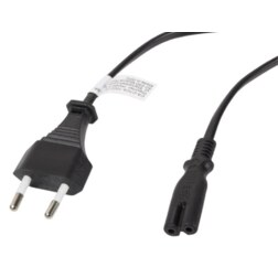 Lanberg CA-C7CA-10CC-0030-BK cable de transmisión Negro 3 m C7 acoplador CEE7/16