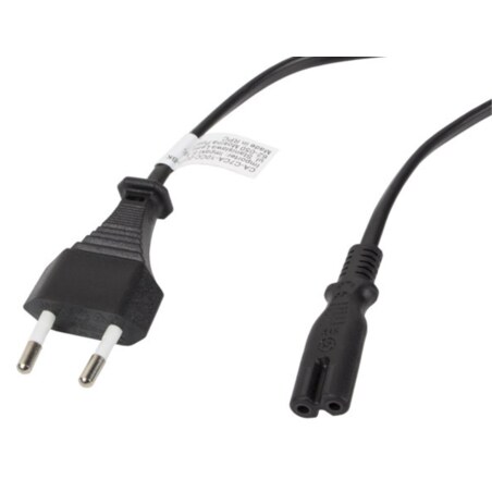 Lanberg CA-C7CA-10CC-0030-BK cable de transmisión Negro 3 m C7 acoplador CEE7/16