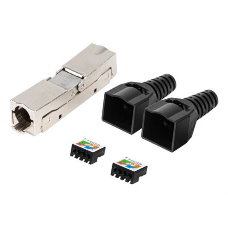 Lanberg PL2S6-6000TL conector RJ-45 Negro
