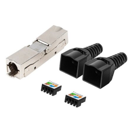Lanberg PL2S6-6000TL conector RJ-45 Negro