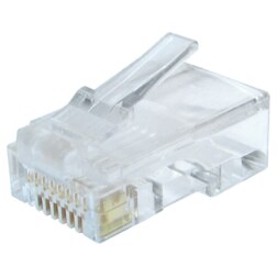Gembird LC-8P8C-002/100 conector RJ-45 Transparente