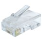 Gembird LC-8P8C-002/100 conector RJ-45 Transparente