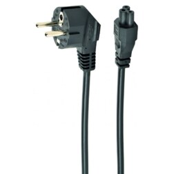 Gembird PC-186-ML12-0.5M cable de transmisión Negro 0,5 m CEE 7/7 C5 acoplador